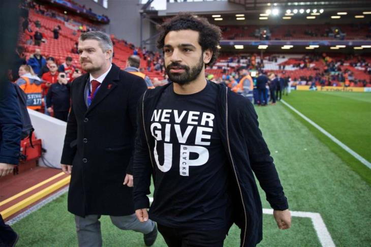 محمد صلاح قبل مباراة ليفربول وبرشلونة